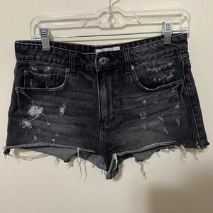 Pistola Black Denim Shorts